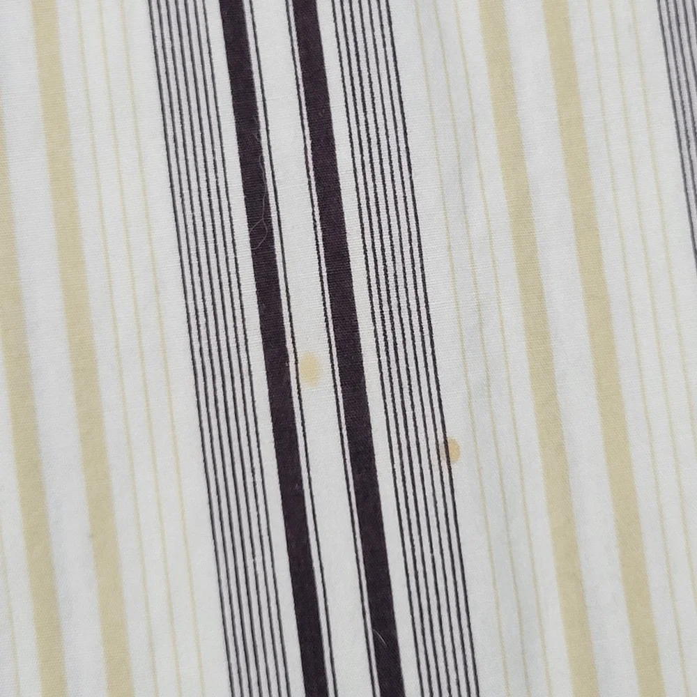 South Pole Authentic Collection Striped Button Up Patches Size XXL Purple Tan